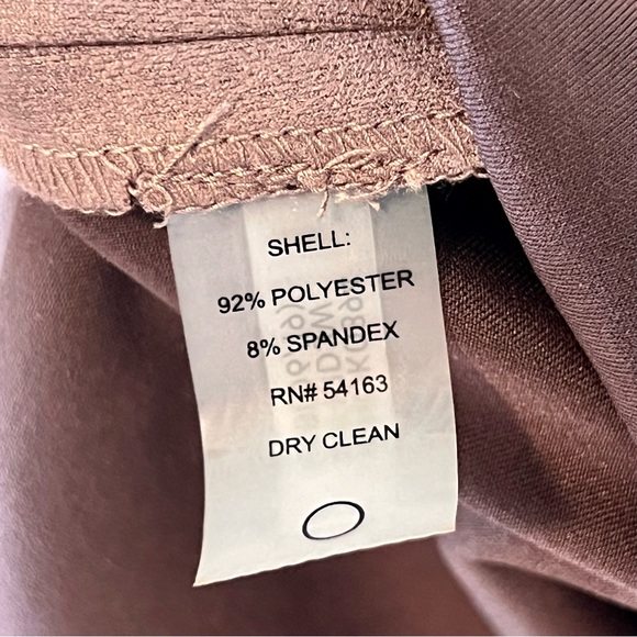 TOMMY HILFIGER Faux Suede Microfiber Sleeveless Asymmetrical Sheath Dress—SZ. 12 - Picture 11 of 11